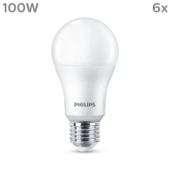 Led Pærer ^ Philips LED-pære E27 13 W 1.521lm 4.000 K mat 6