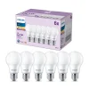 Led Pærer ^ Philips LED-pære E27 8 W 806lm 2.700 K mat 6 stk
