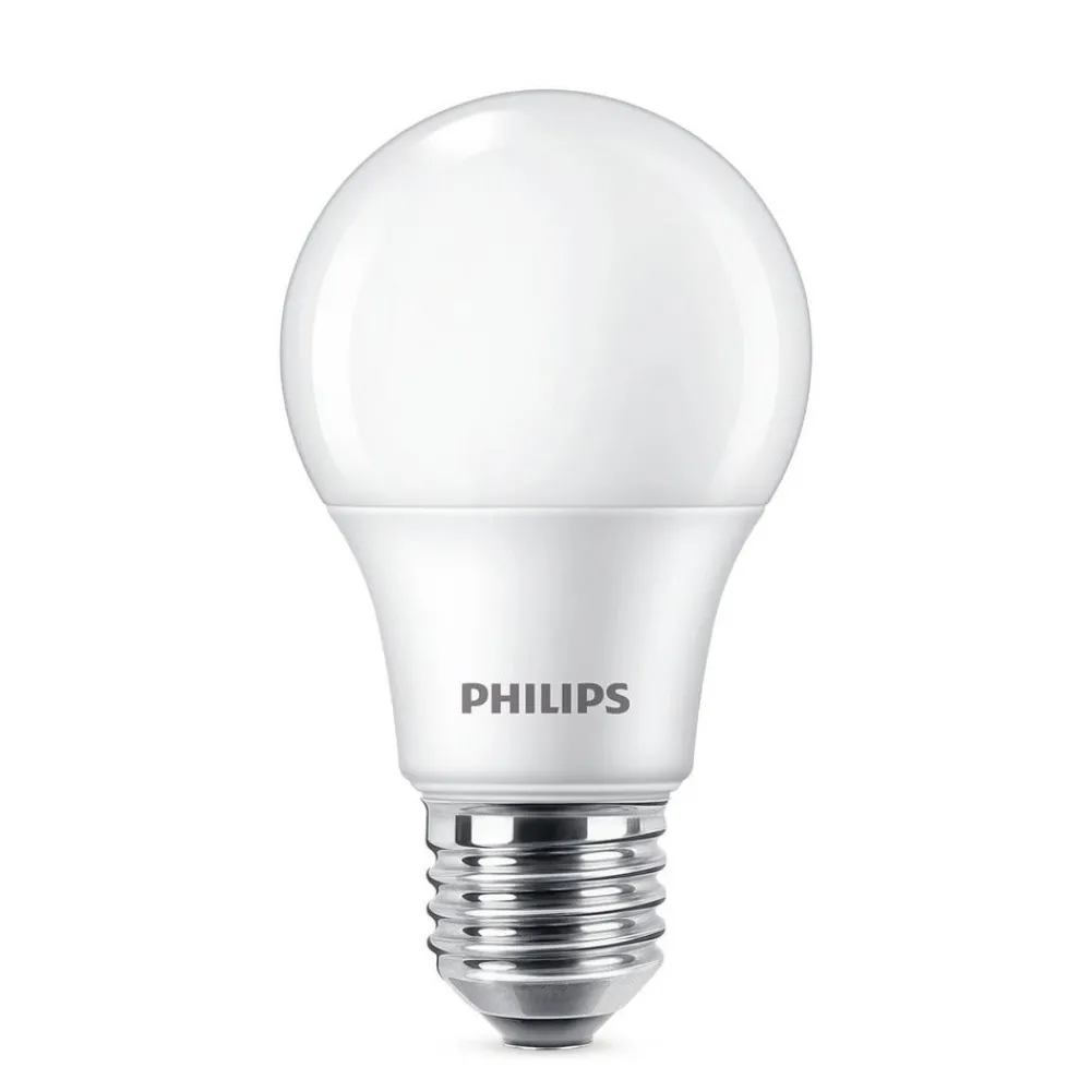 Led Pærer ^ Philips LED-pære E27 8 W 806lm 2.700 K mat 6 stk