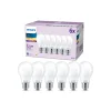 Led Pærer ^ Philips LED-pære E27 7 W 806lm 2.700 K mat 6 stk