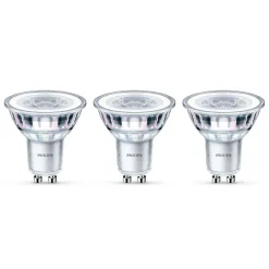 Led Pærer ^ Philips LED-reflektor GU10 4,6W 2.700 K, 3 stk.