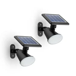 Solcellelamper ^ Philips LED-solcellelampe Jivix, 2-pak