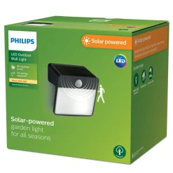 Philips Solcelle Lampe Med Sensor|Væglampe Med Sensor > LED-solcellelampe til vægmontering Yarixa, bevægelsessensor