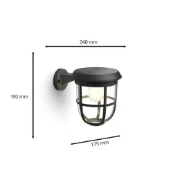 Solcelle Lampe Med Sensor|Væglampe Med Sensor ^ Philips LED-solcellvæglampe Radii
