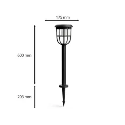 Solcelle Lampe Med Sensor|Solcellelamper ^ Philips LED solstibelysning Radier