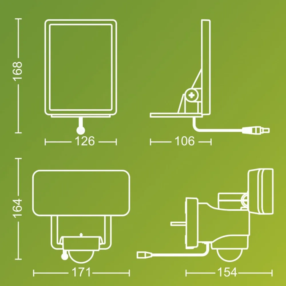 Philips Solcelle Lampe Med Sensor|Solcellelamper > LED-udendørs spotlampe Tylus, sort 5.000K sensor