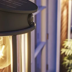 Philips Solcelle Lampe Med Sensor|Væglampe Med Sensor > LED-udendørs væglampe Geri UE Sensor, rund, IP44