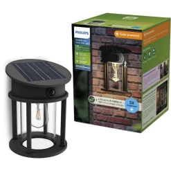 Philips Solcelle Lampe Med Sensor|Væglampe Med Sensor > LED-udendørs væglampe Geri UE Sensor, rund, IP44