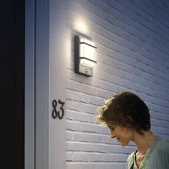 Philips Væglampe Med Sensor > LED udendørs væglampe Petronia UE, sensor