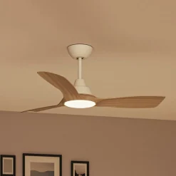 Philips Loftventilatorer > LED-ventilator Olas, Ø 106 cm, brun/hvid, støjsvag