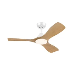 Philips Loftventilatorer > LED-ventilator Olas, Ø 106 cm, brun/hvid, støjsvag
