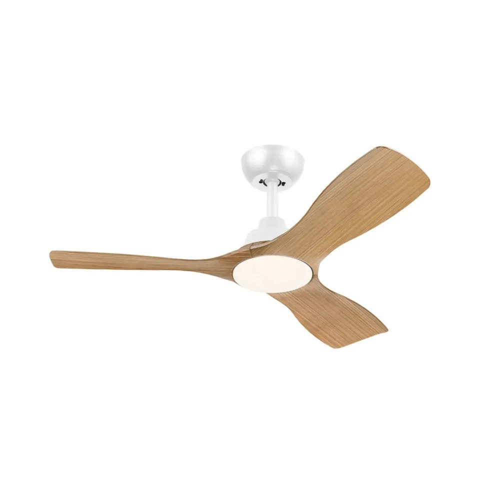 Philips Loftventilatorer > LED-ventilator Olas, Ø 106 cm, brun/hvid, støjsvag