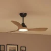 Philips Loftventilatorer > LED-ventilator Olas, Ø 106 cm, brun/sort, støjsvag