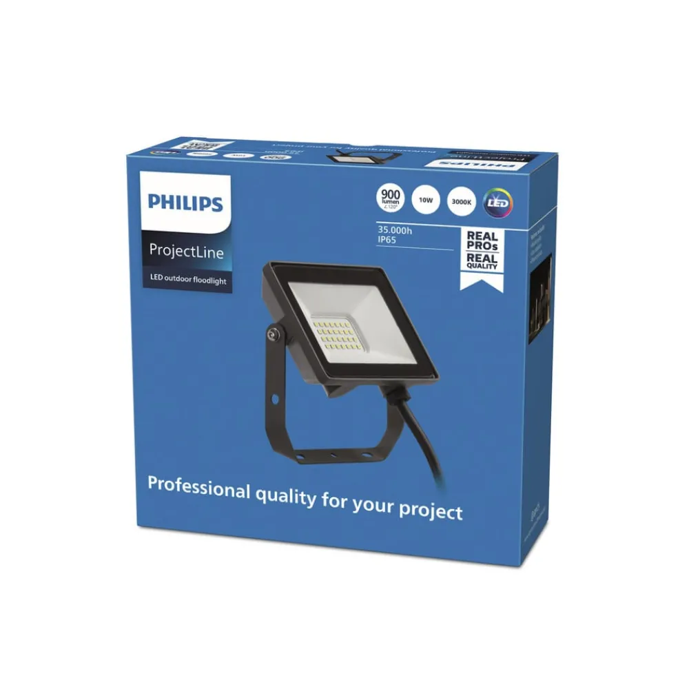 Philips Udendørs Spot|Væglamper > ProjectLine udendørs LED-spot 3.000K 10W