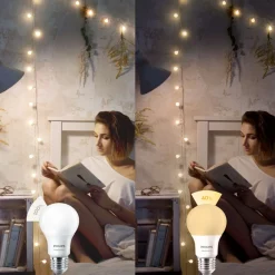 Philips Dæmpbar Led-Pære|Led Pærer > SceneSwitch E27 8W LED-pære 2.700K mat