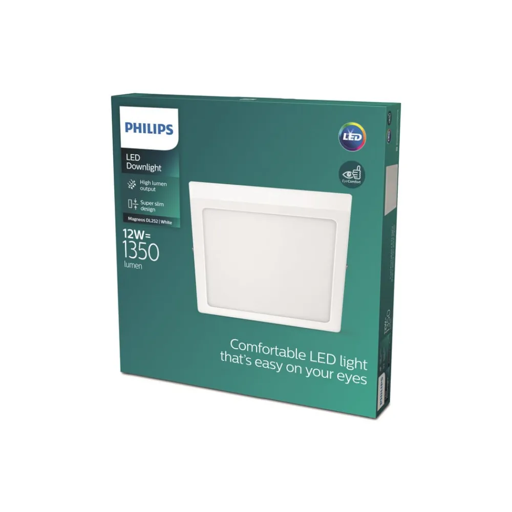 Philips Arbejdsrum/Kontor > Slim Surface LED 4.000 K kantet 21cm hvid