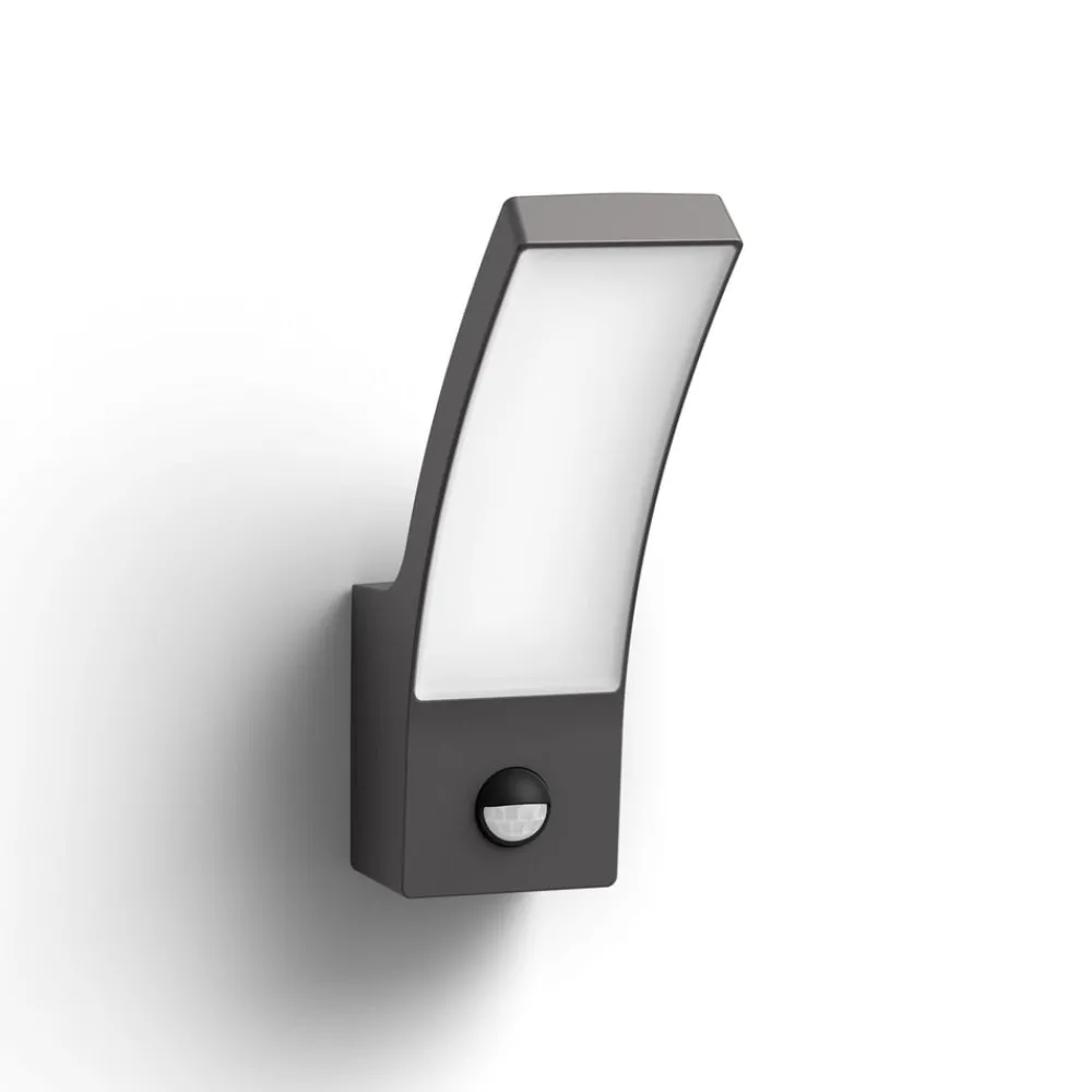 Philips Væglampe Med Sensor > Splay LED-lampe antracit, sensor, 4.000 K