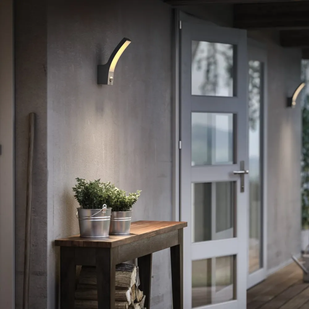 Philips Væglampe Med Sensor > Splay LED-lampe antracit, sensor, 2.700 K