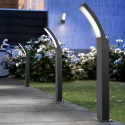 Gadebelysning ^ Philips Splay LED-vejlampe, 60 cm, 4.000 K, antracit, IP44