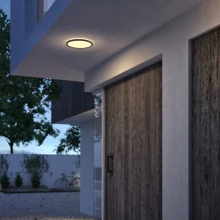 Philips Udendørs Loftlamper > SuperSlim LED IP54 Ø 25 cm 2.700 K sort