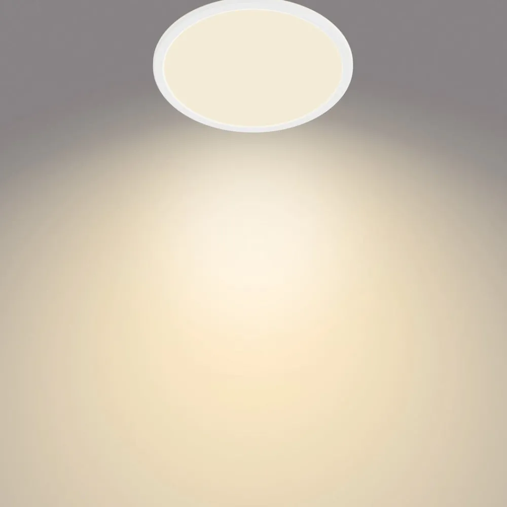Philips Gang|Loftlamper > SuperSlim LED IP44 2.700K Ø 24,5 cm hvid
