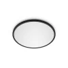Loftlamper ^ Philips SuperSlim LED-loftlampe, IP44, Ø 29,5 cm, sort