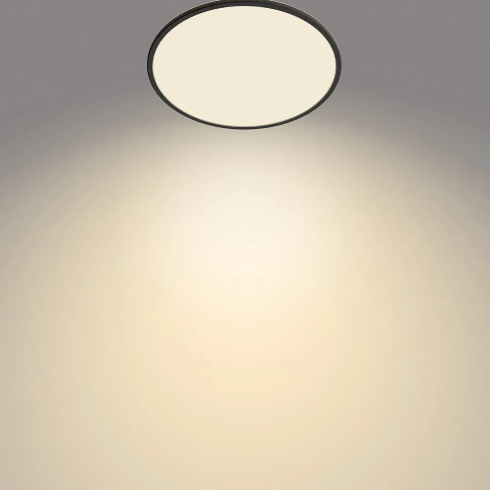 Philips Arbejdsrum/Kontor|Loftlamper > SuperSlim loftlampe 2.700K Ø42cm sort