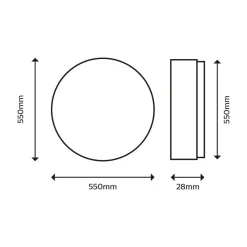 Philips Arbejdsrum/Kontor|Loftlamper > SuperSlim loftlampe 2.700K Ø54cm hvid
