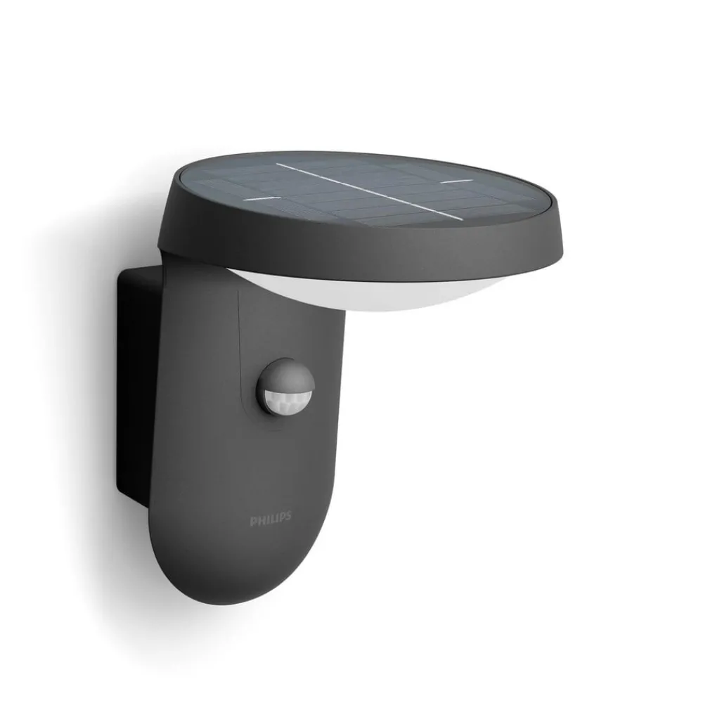 Solcelle Lampe Med Sensor|Væglampe Med Sensor ^ Philips Tyla A-Label væglampe, solcelle, sensor