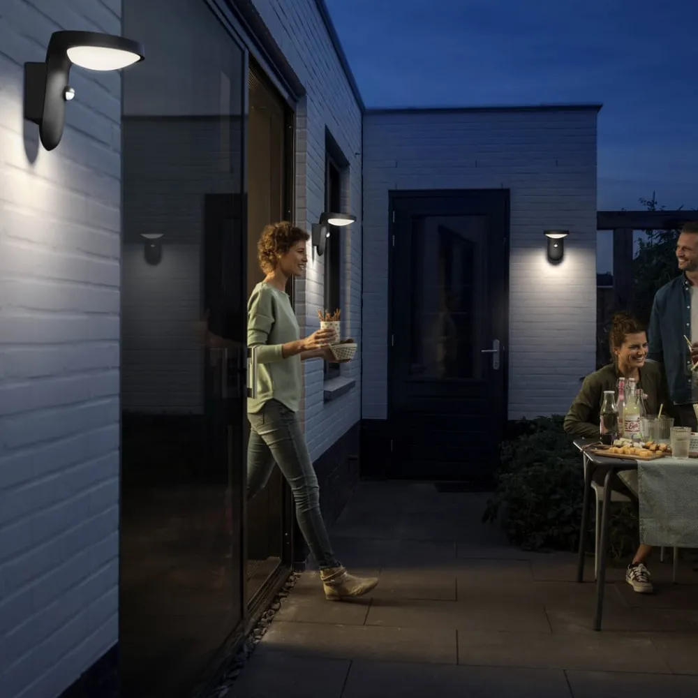 Solcelle Lampe Med Sensor|Væglampe Med Sensor ^ Philips Tyla A-Label væglampe, solcelle, sensor