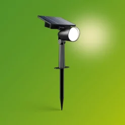 Philips Solcellelamper|Udendørs Spot > udendørs LED-spot Ashlyn, sort, IP44