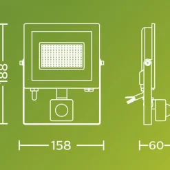 Philips Udendørs Spot > udendørs LED-spot Lois UE Sensor, 14 W, 5.000 K IP65