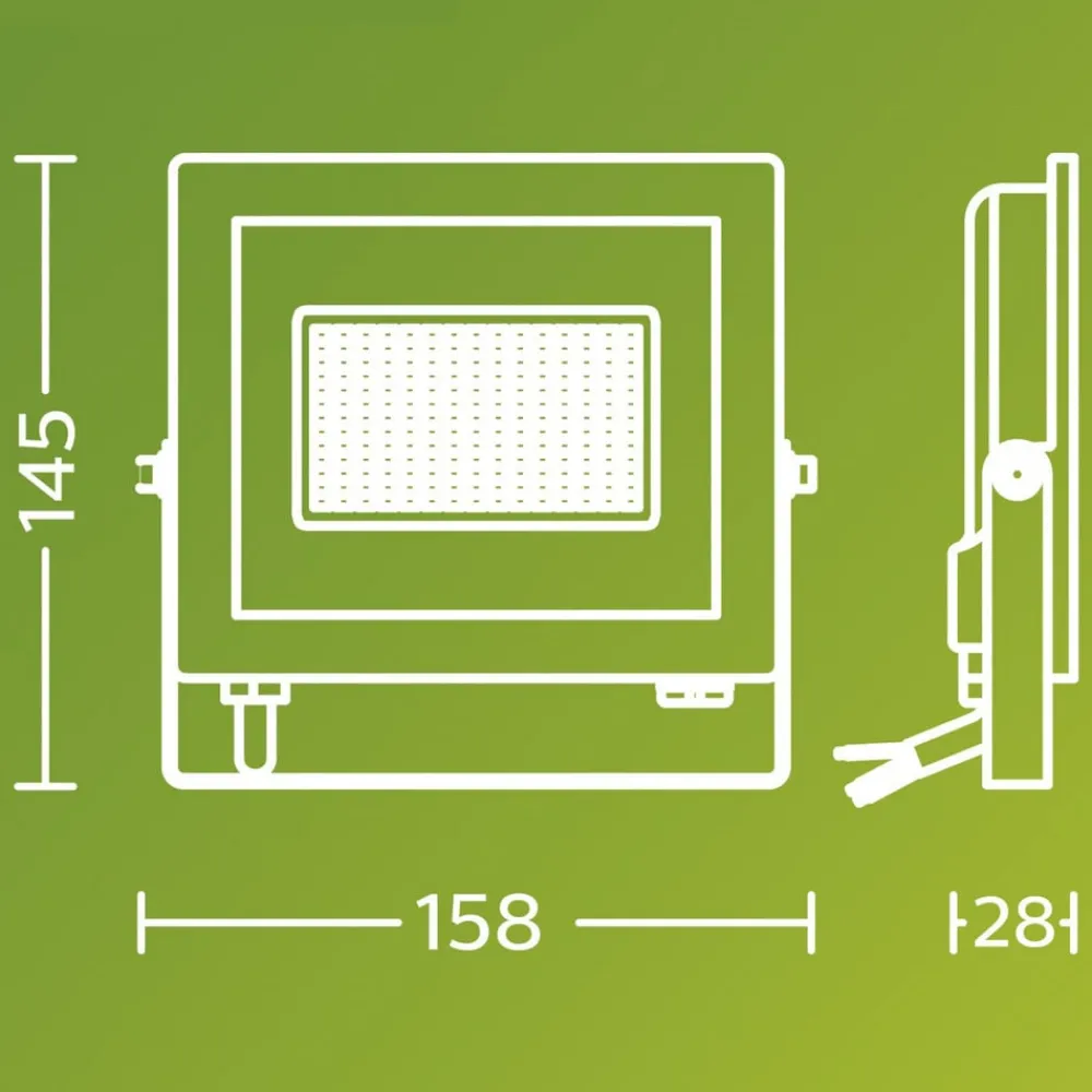 Udendørs Spot ^ Philips udendørs LED-spot Lois UE flood, 14 W, 5.000 K, IP65