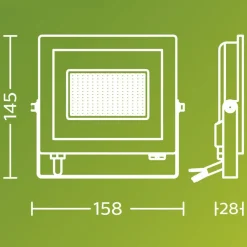 Philips Udendørs Spot > udendørs LED-spot Lois UE flood, 14 W, 3.000 K, IP65