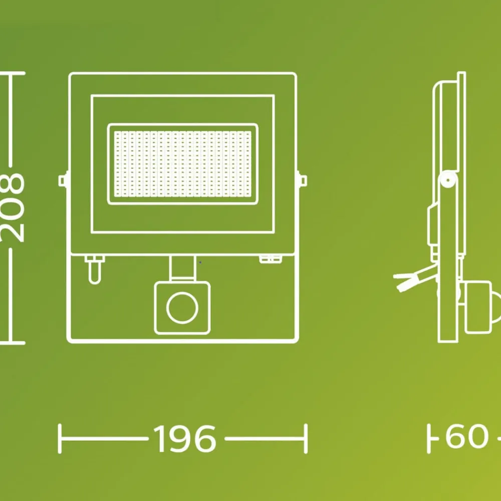 Udendørs Spot ^ Philips udendørs LED-spot Lois UE Sensor, 24 W, 5.000 K IP65