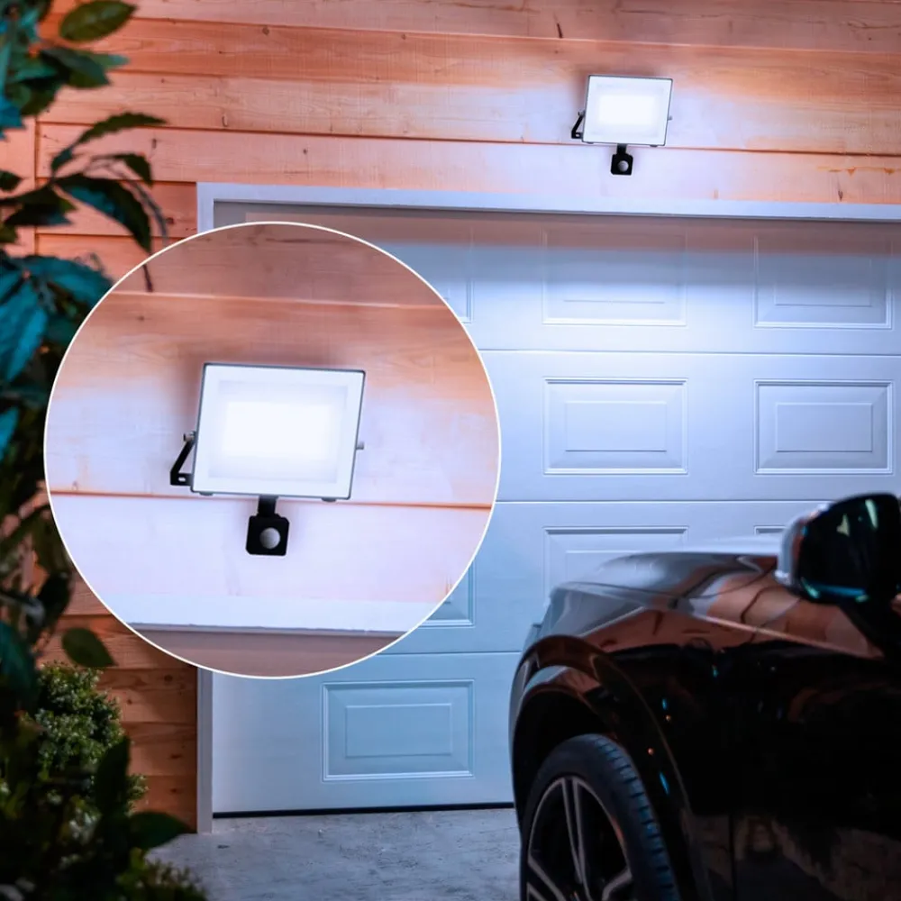Udendørs Spot ^ Philips udendørs LED-spot Lois UE Sensor, 24 W, 5.000 K IP65