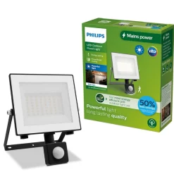 Udendørs Spot ^ Philips udendørs LED-spot Lois UE Sensor, 14 W, 3.000 K IP65