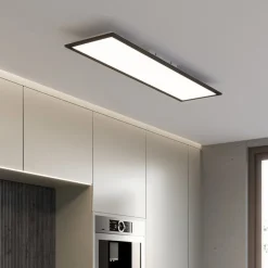 Briloner Loftlamper|Loftlamper > Piatto LED-panel CCT fjernbetjening 100x25 sort