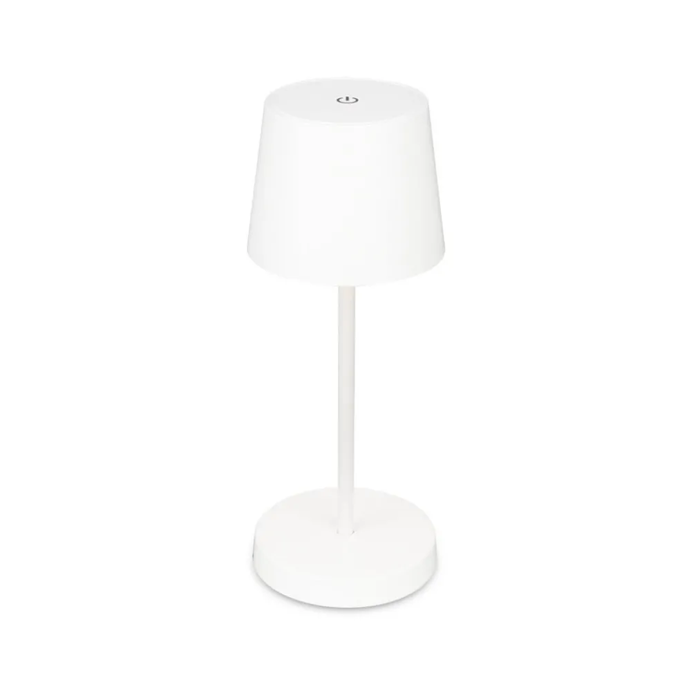 Briloner Dekorationsbelysning|Terrassebelysning > Piha LED-bordlampe med genopladeligt batteri, hvid