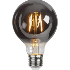 STAR TRADING Filament Pære|Led Pærer > Plain Smoke E27 G80 LED-pære 1,8 W, 2.100 K 80 lm