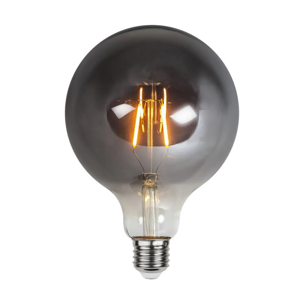 STAR TRADING Filament Pære|Led Pærer > Plain Smoke E27 LED-globepære 1,8 W 2.100K Ø 125mm