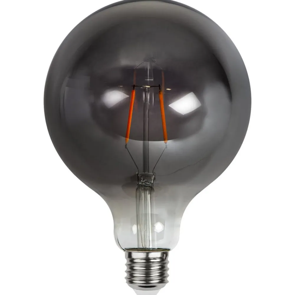STAR TRADING Filament Pære|Led Pærer > Plain Smoke E27 LED-globepære 1,8 W 2.100K Ø 125mm