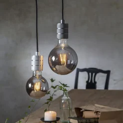 STAR TRADING Filament Pære|Led Pærer > Plain Smoke E27 LED-globepære 1,8 W 2.100K Ø 125mm