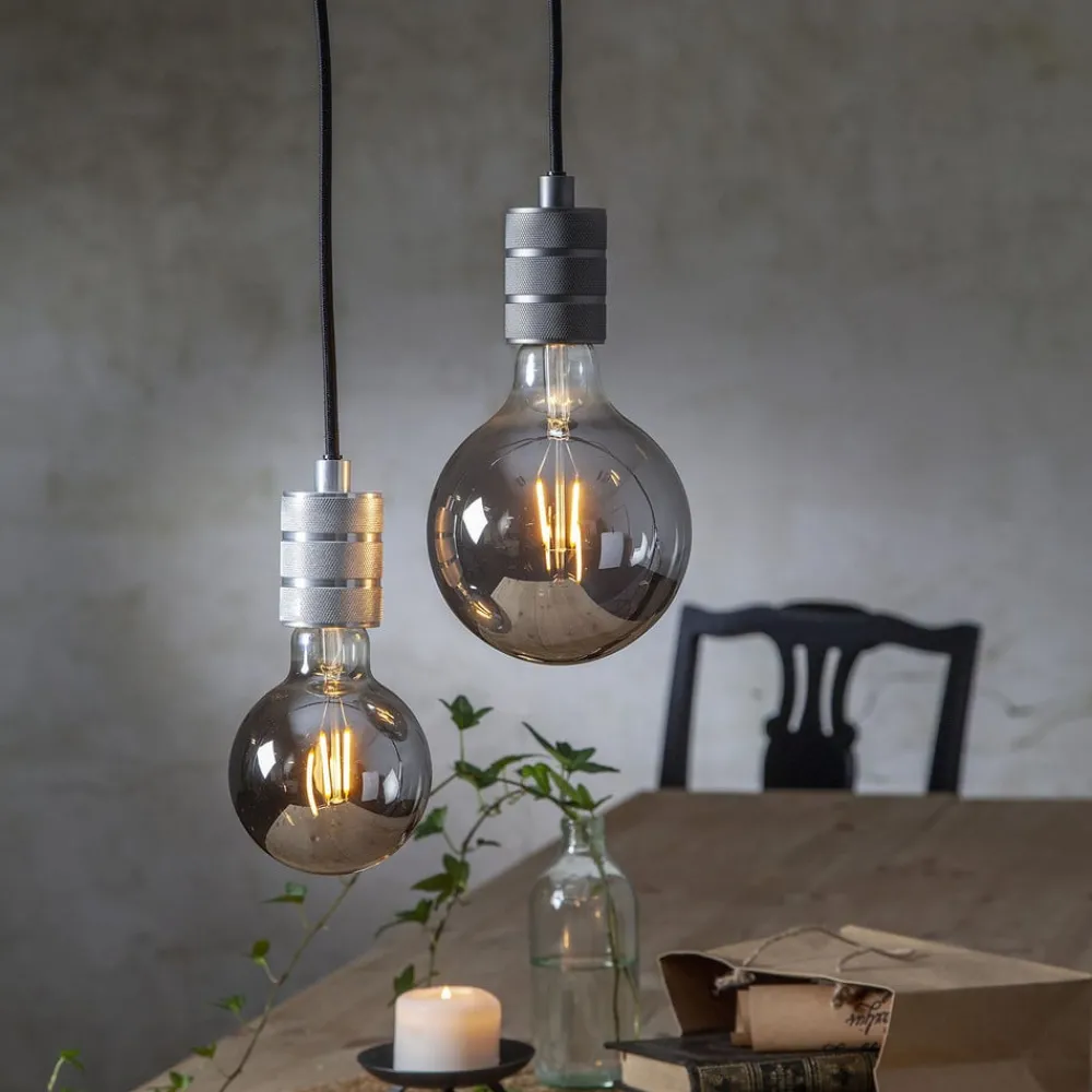STAR TRADING Filament Pære|Led Pærer > Plain Smoke E27 LED-globepære 1,8 W 2.100K Ø 125mm