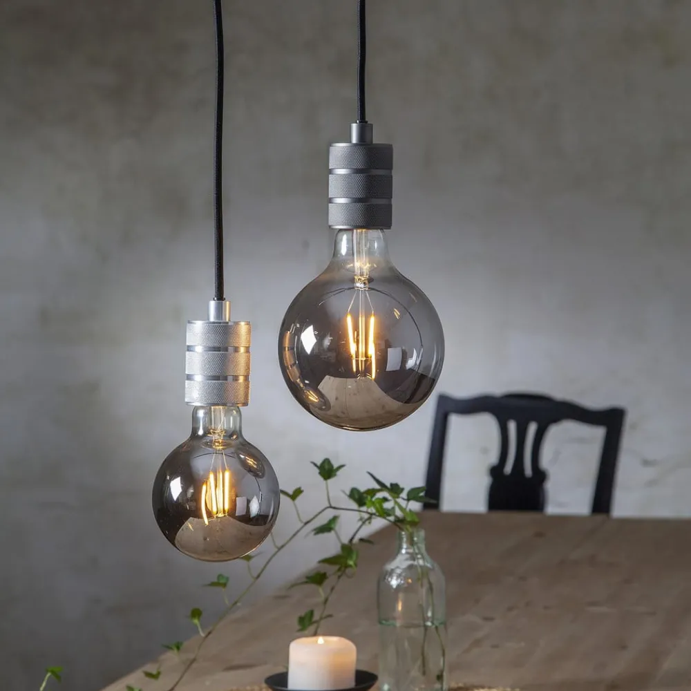 STAR TRADING Filament Pære|Led Pærer > Plain Smoke E27 LED-globepære 1,8 W 2.100K Ø 125mm