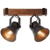 Brilliant Loftlamper|Loftlamper > Plow loftspot, sort/mørkt træ