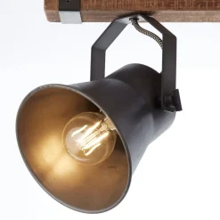 Brilliant Loftlamper|Loftlamper > Plow loftspot, sort/mørkt træ