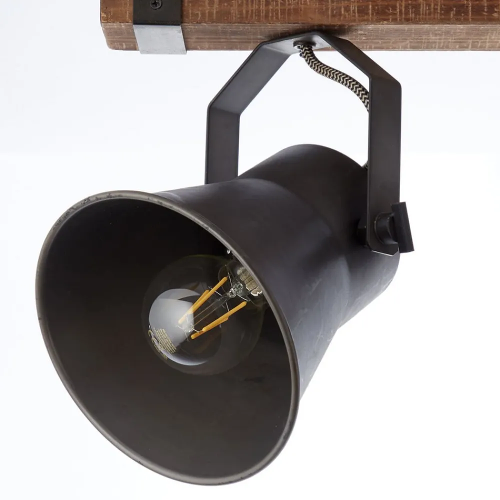 Brilliant Loftlamper|Loftlamper > Plow loftspot, sort/mørkt træ