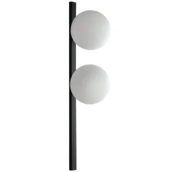 Eco-Light Væglamper > Pluto væglampe, 2 lyskilder, sort/hvid, afbryder