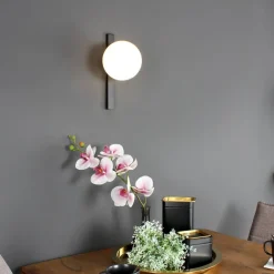 Eco-Light Væglamper|Væglamper > Pluto væglampe, 1 lyskilde, sort/hvid, afbryder